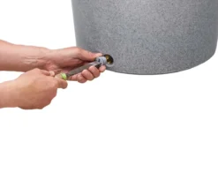 GARANTIA Stone 2in1 Regenspeicher, silver, ca. 210 l