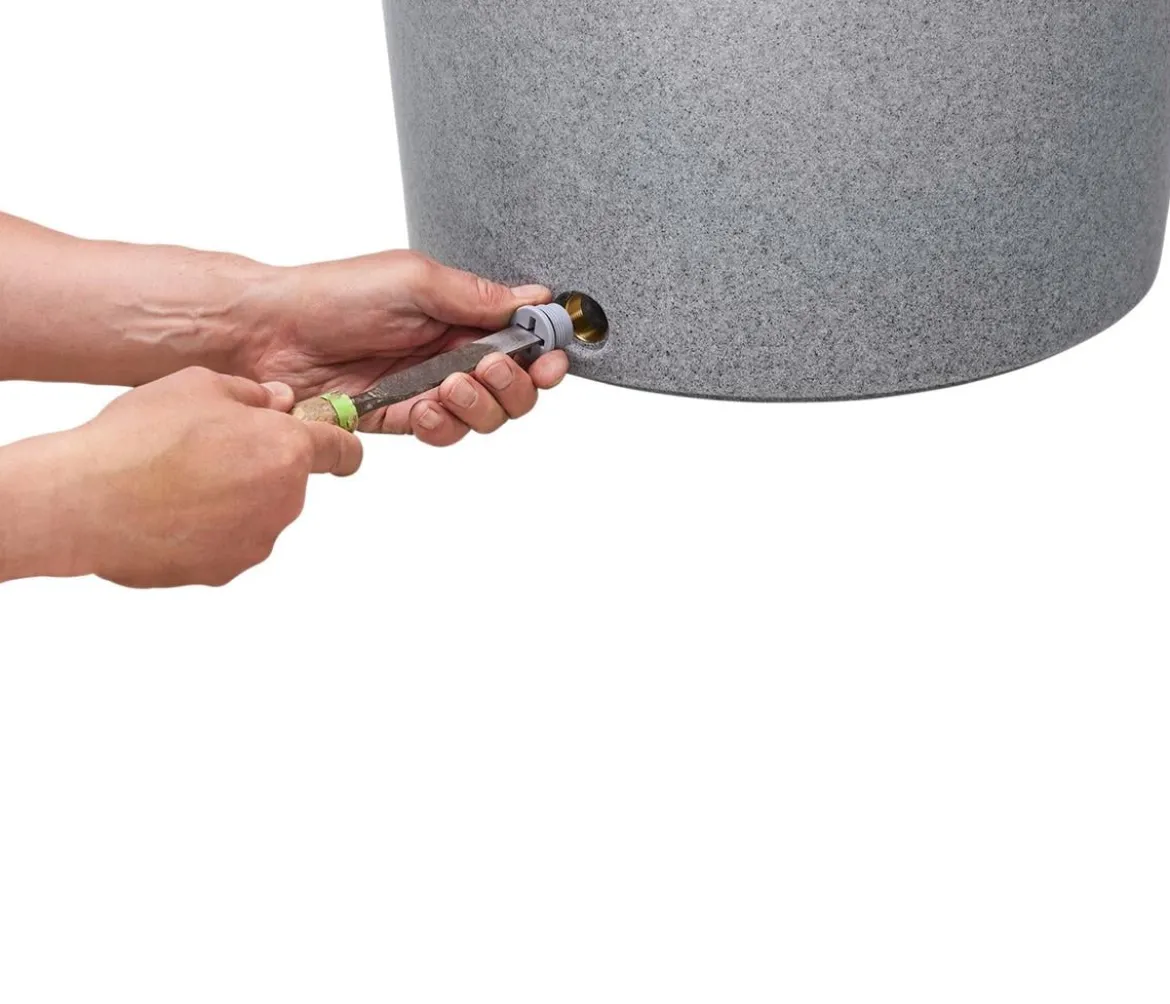 GARANTIA Stone 2in1 Regenspeicher, silver, ca. 210 l