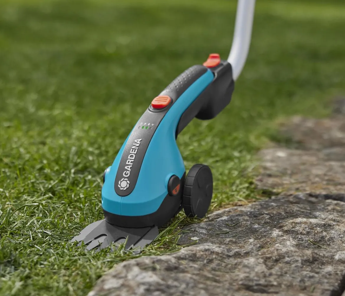 GARDENA Akku-Grasschere ClassicCut Li Set