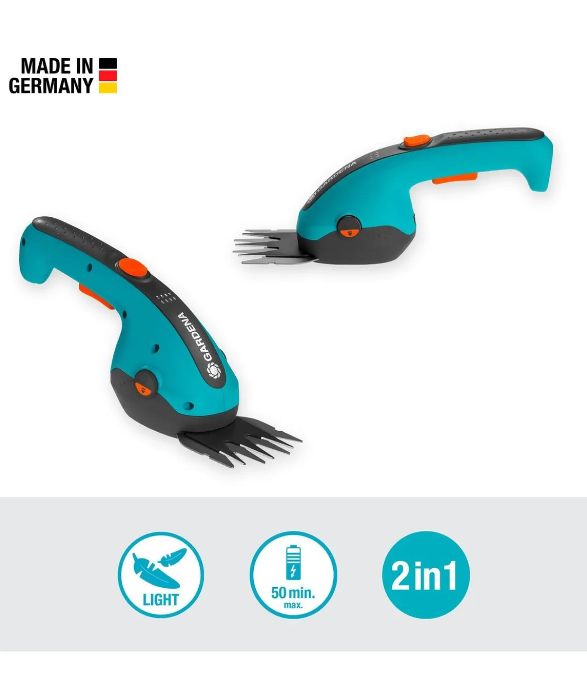 GARDENA Akku-Gras- und Strauchschere-Set ClassicCut Li
