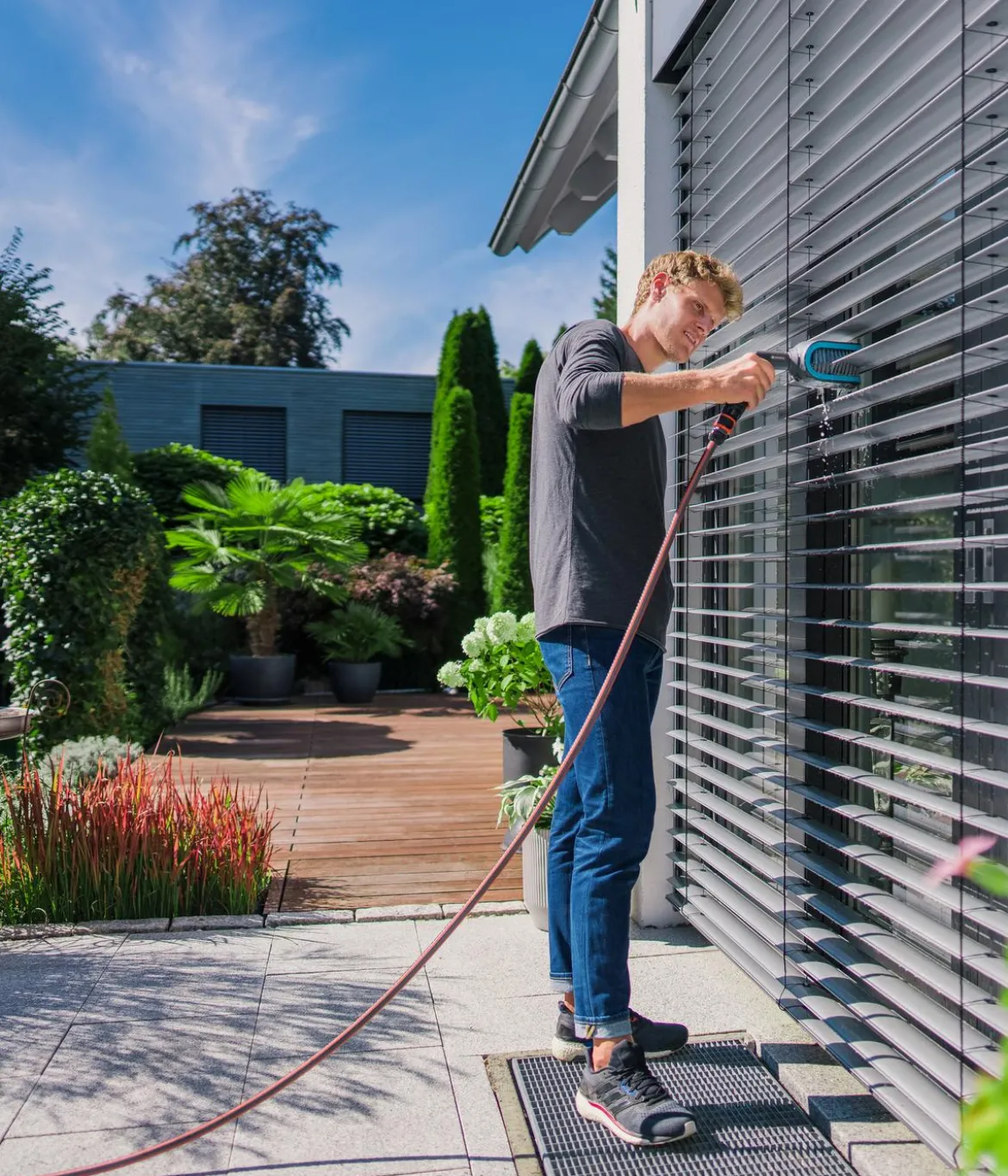 GARDENA Cleansystem Jalousienbürste, ca. B7,7/H27,7/T18,2 cm