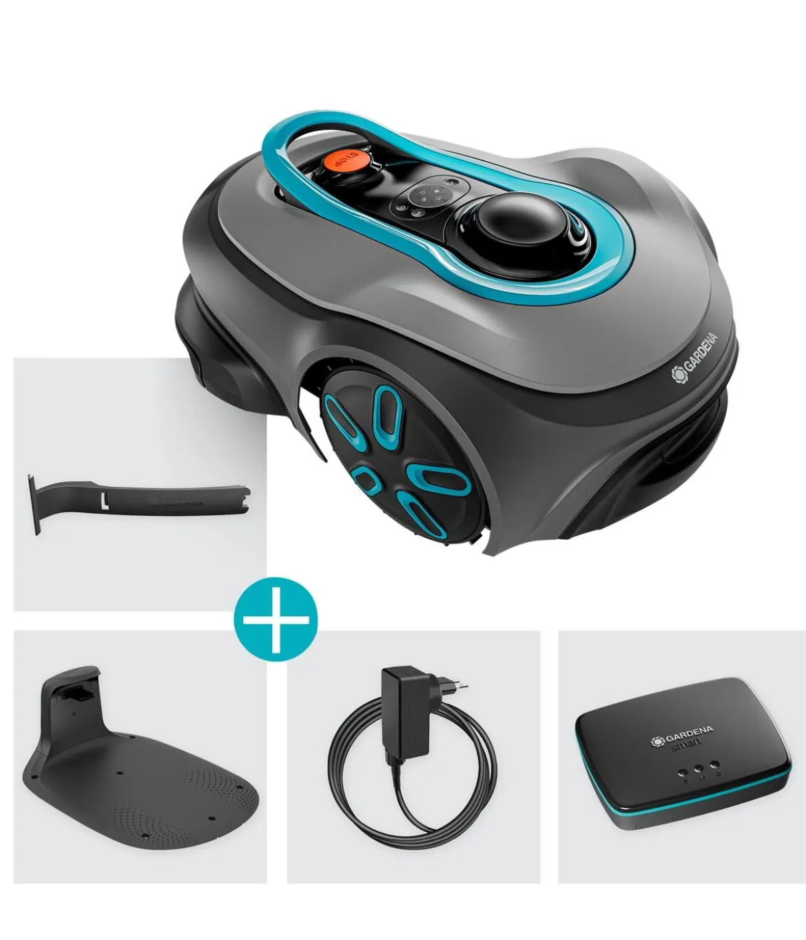GARDENA Mähroboter smart SILENO free 600 m² Set, ca. B43/H63/T26 cm