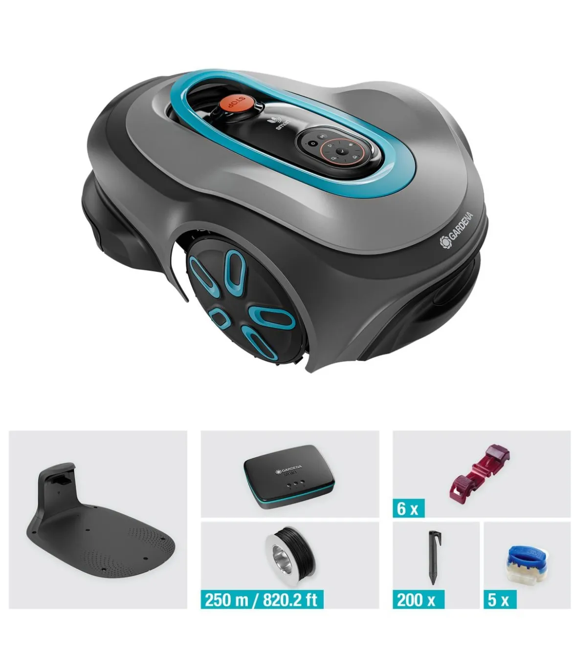 GARDENA Mähroboter smart SILENO max 1.500 m², ca. B43/H63/T26 cm