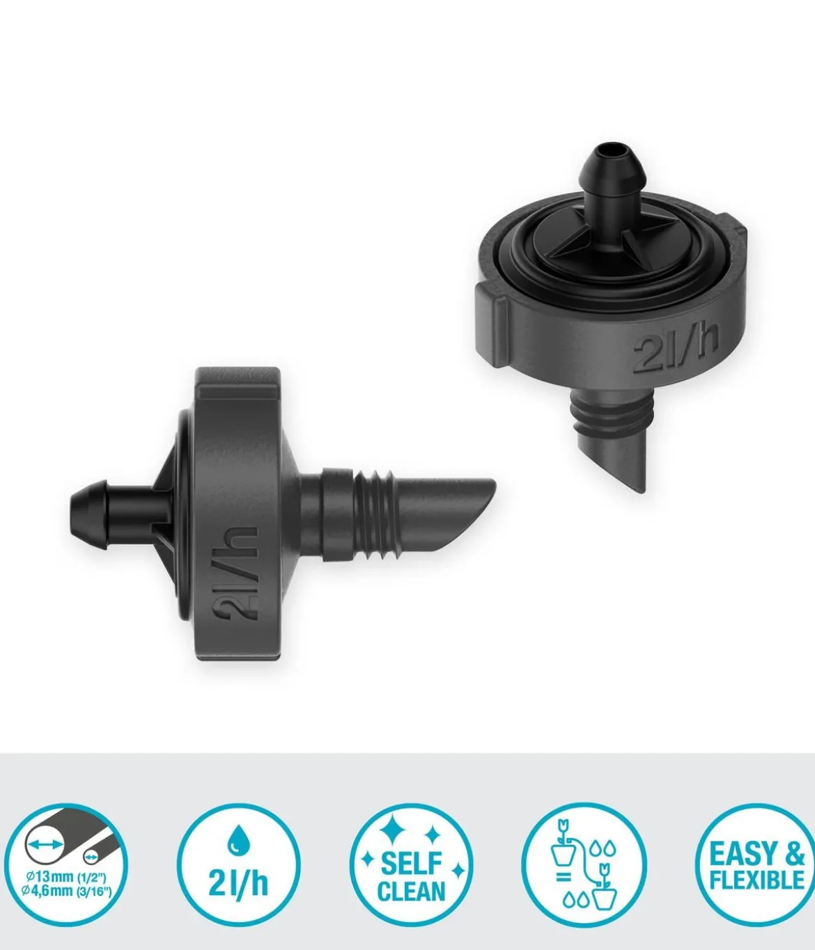 GARDENA Micro-Drip-System Endtropfer 2 l/h, druckregulierend, 10 Stk.