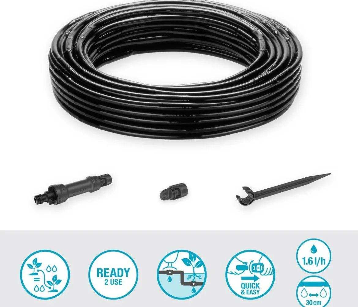 GARDENA Micro-Drip-System Tropfbewässerung-Set für Hecken & Büsche