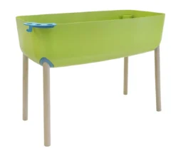 Gardenico Kids Kunststoff-Hochbeet für Kinder, hellgrün, ca. B38/H56/T76 cm