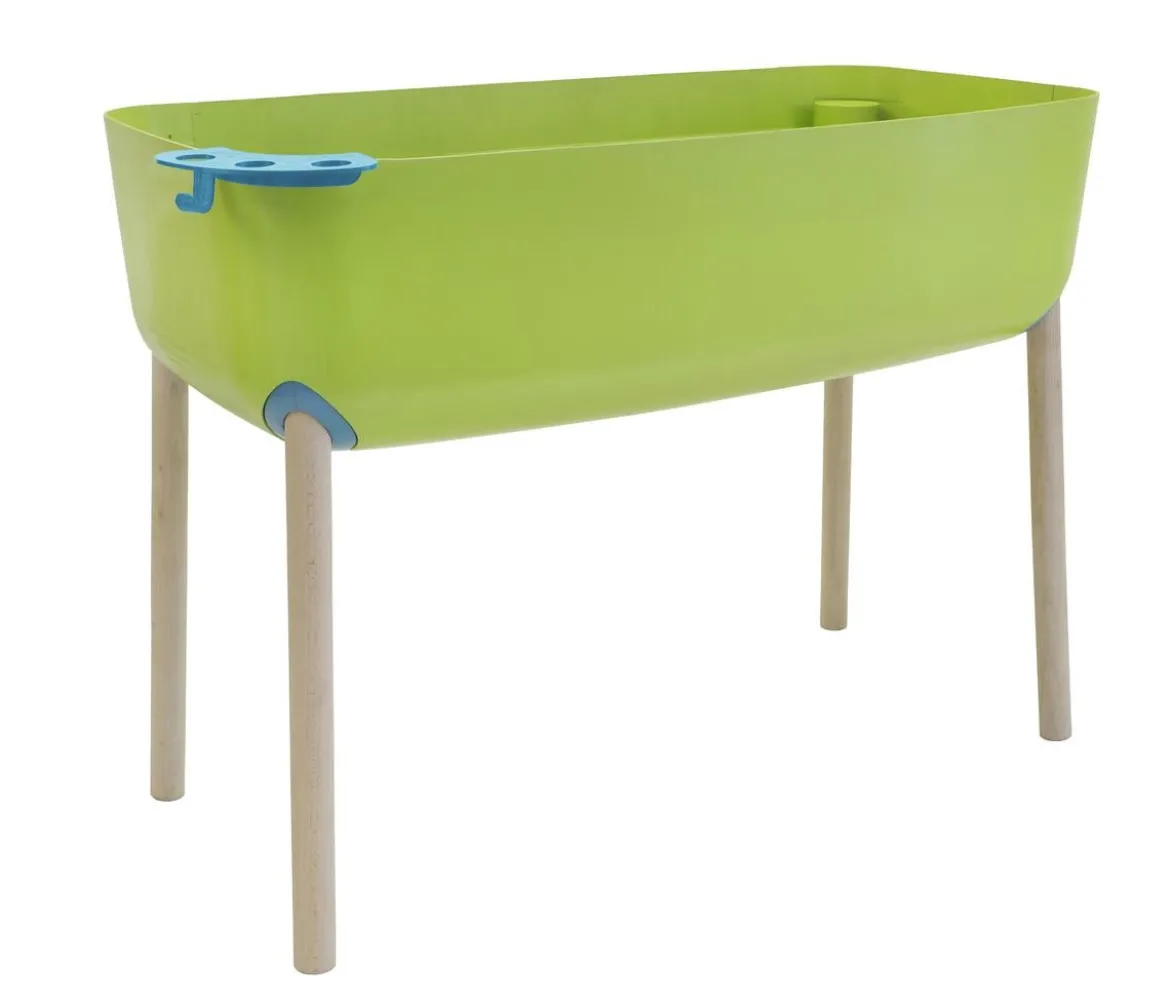 Gardenico Kids Kunststoff-Hochbeet für Kinder, hellgrün, ca. B38/H56/T76 cm