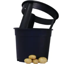 Gardenlife Potato Pot, schwarz, ca. Ø30/H27 cm