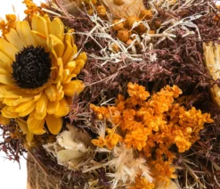 Gesteck Trockenblumen, gelb