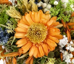 Gesteck Trockenblumen, orange