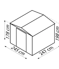 Globel Gerätehaus Somnium 88, ca. B245/H198/T247 cm