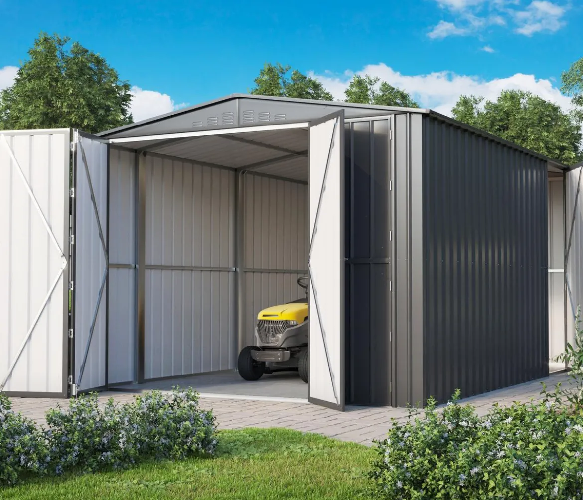 Globel Metallgerätehaus Spacer 1015, ca. B308/H225/T465 cm