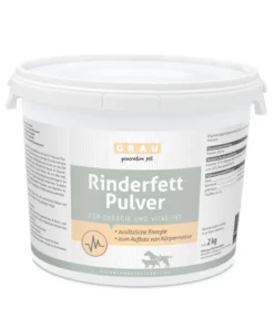GRAU Ergänzungsfuttermittel für Hunde und Katzen Rinderfett Pulver, 2 kg