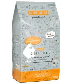 GRAU Trockenfutter für Hunde Adult, 12 kg
