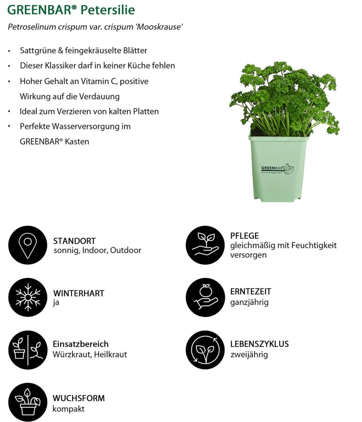 GREENBAR® Kräuter-Set Vielfalt, 9-teilig