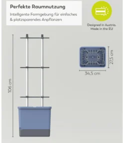Gusta Garden Chili-Pflanztopf Charly Chili XL, ca. B34,7/H138/T28,1 cm