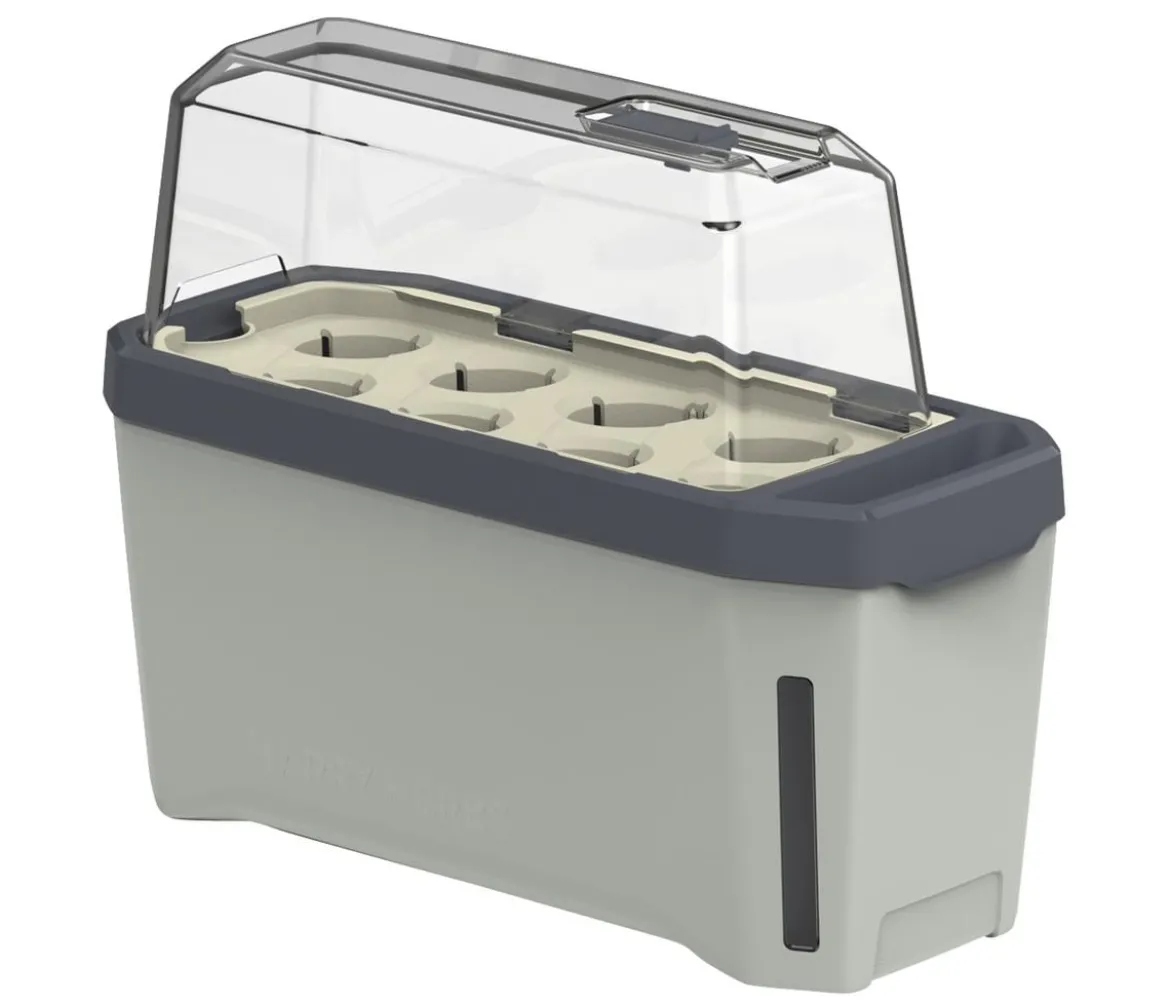 Gusta Garden Kräutertopf Harry Herbs mit Anzuchthaube, ca. B36/H25/T15 cm