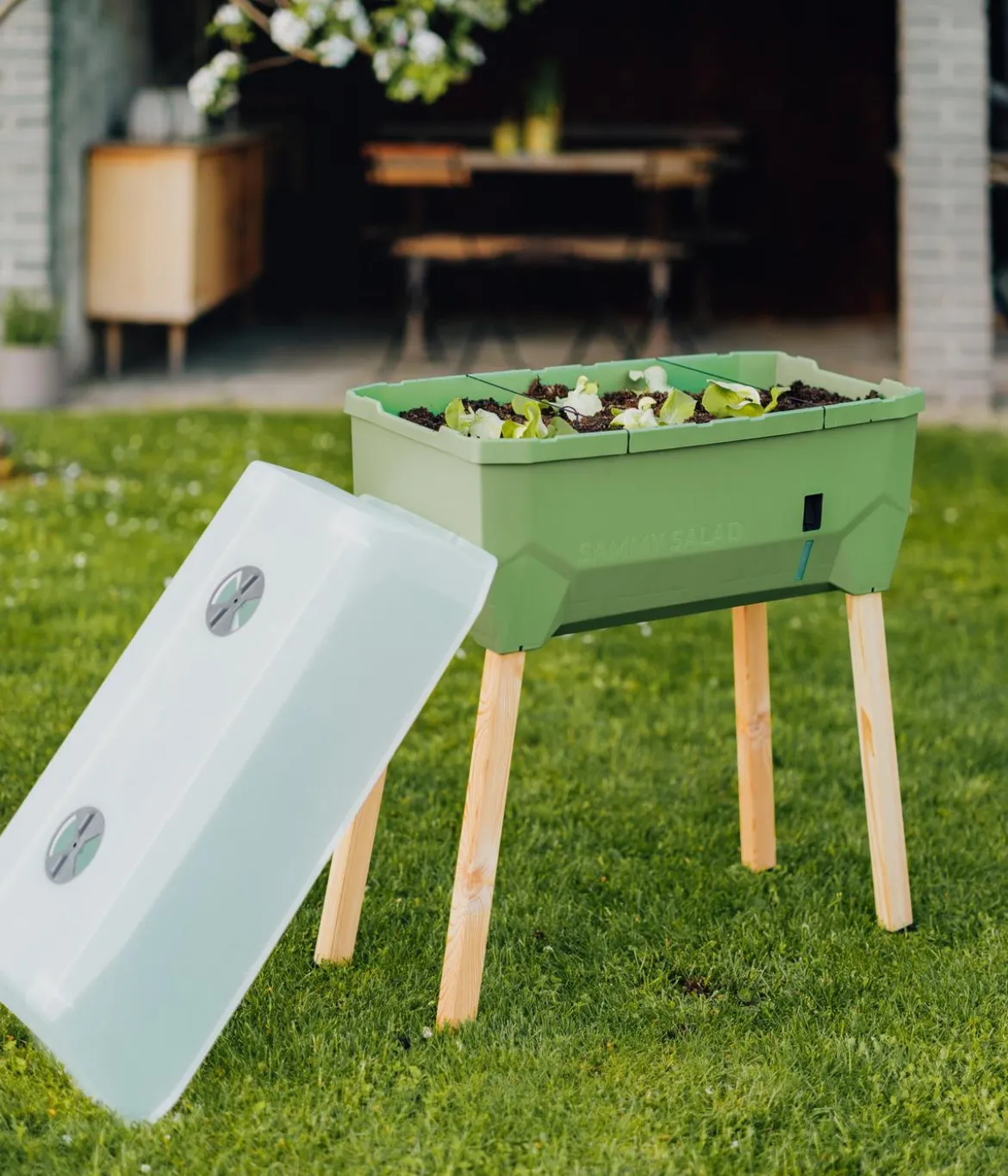 Gusta Garden Mini-Hochbeet Sammy Salad, inkl. Haube, ca. B79/H95/T38 cm