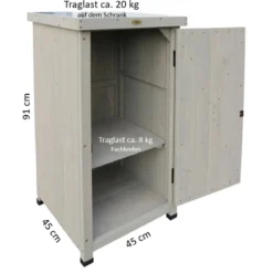 Habau Gartenschrank, ca. B45/H91/T45 cm