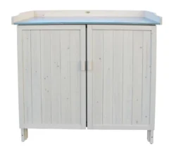 Habau Gartentisch Lino mit Unterschrank, ca. B98/H95/T48 cm