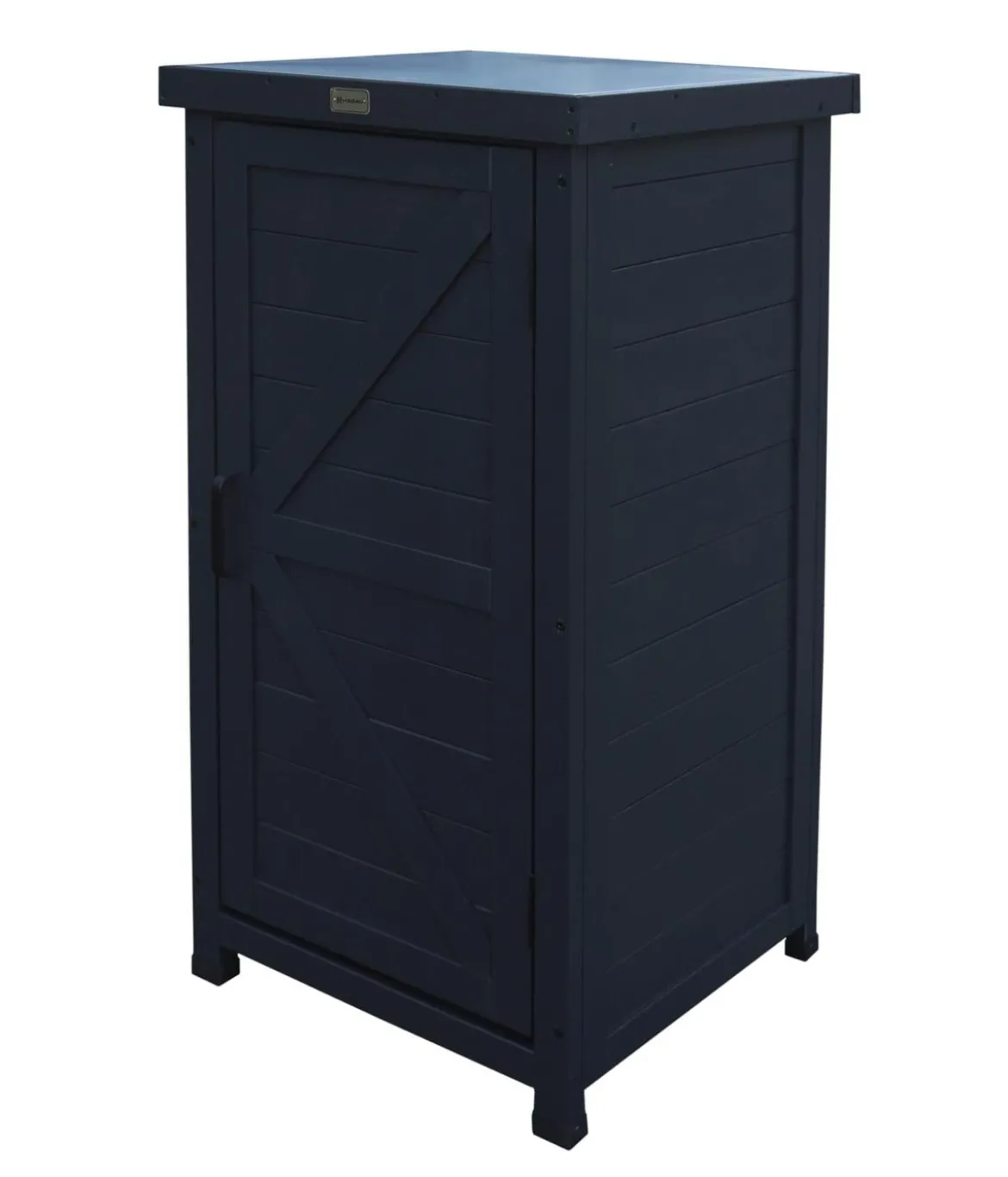 Habau Holz-Gartenschrank Alan, anthrazit, ca. B45/H91/T45 cm