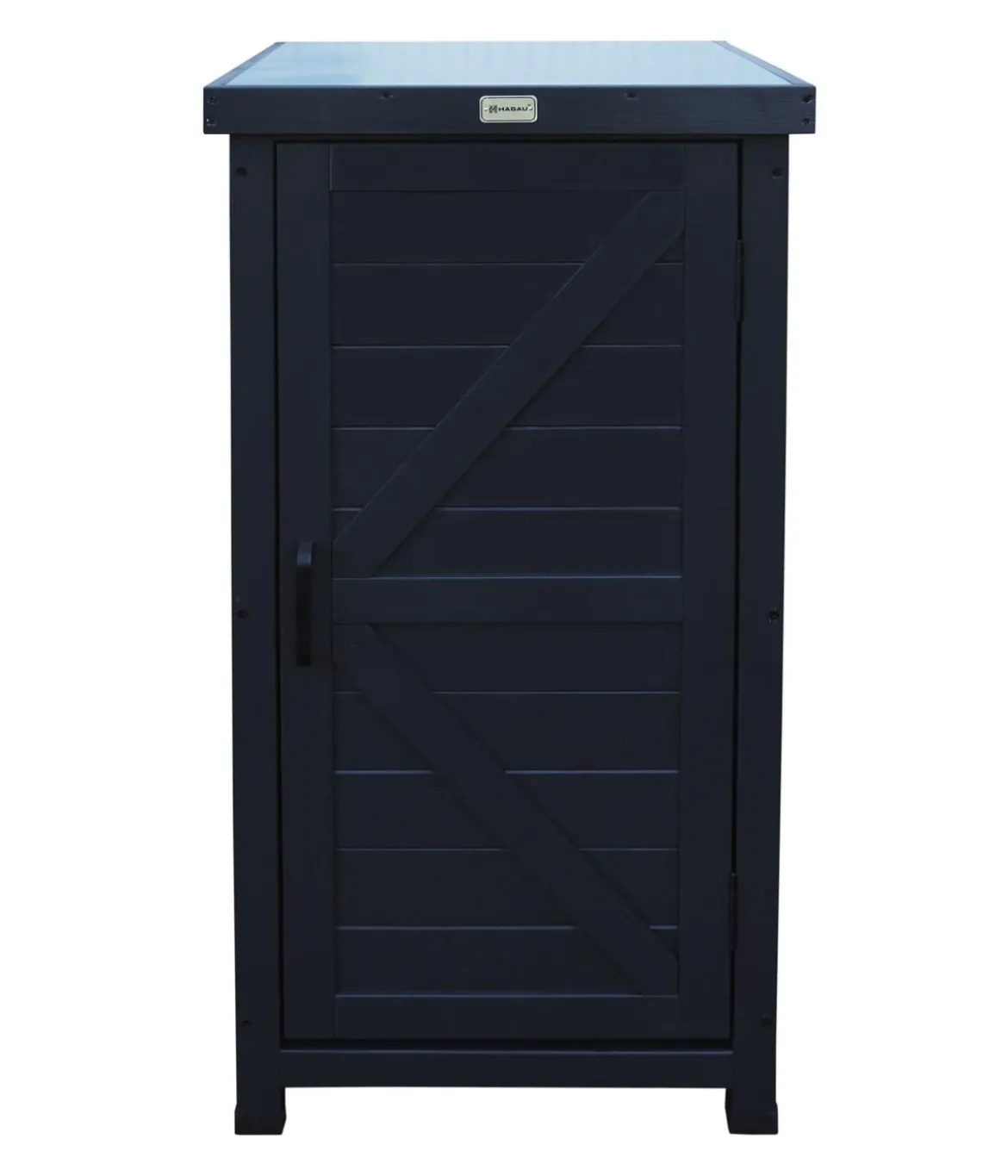 Habau Holz-Gartenschrank Alan, anthrazit, ca. B45/H91/T45 cm