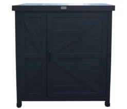 Habau Holz-Gartenschrank Logan, anthrazit, ca. B80/H91/T45 cm