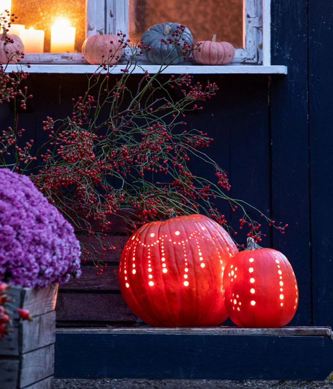 Halloween-Kürbis, ca. Ø25 cm