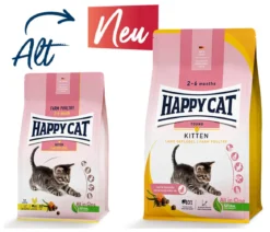 Happy Cat Trockenfutter für Katzen Young Kitten, Land-Geflügel