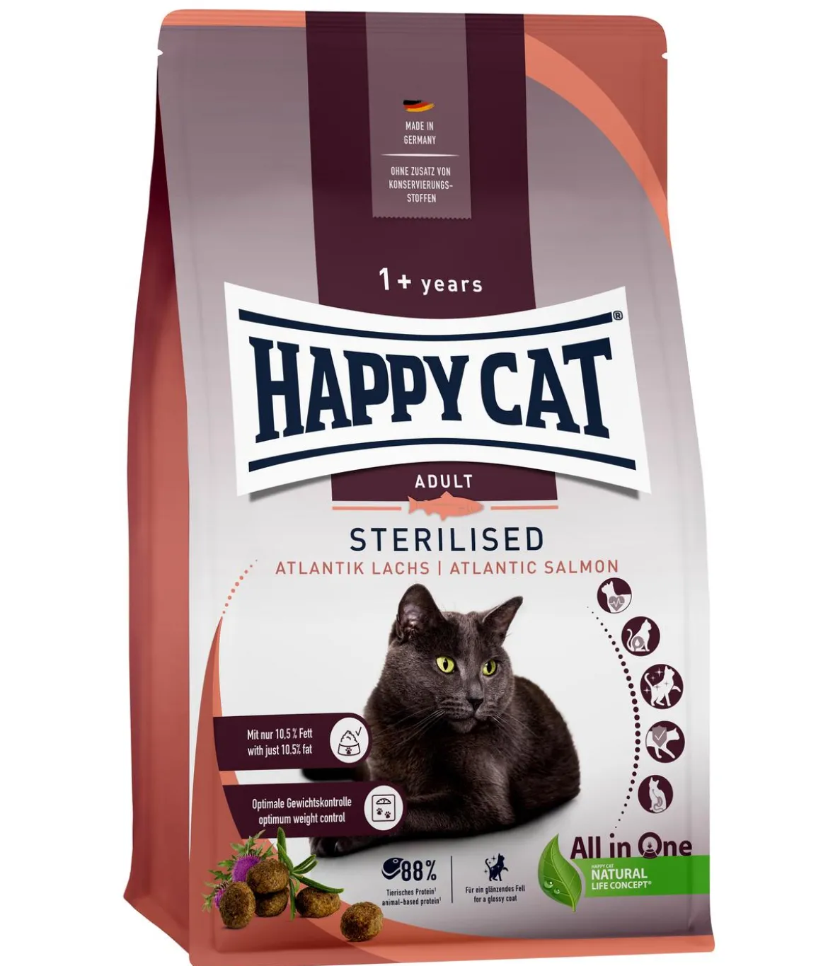 Happy Cat Trockenfutter für Katzen Sterilised Adult