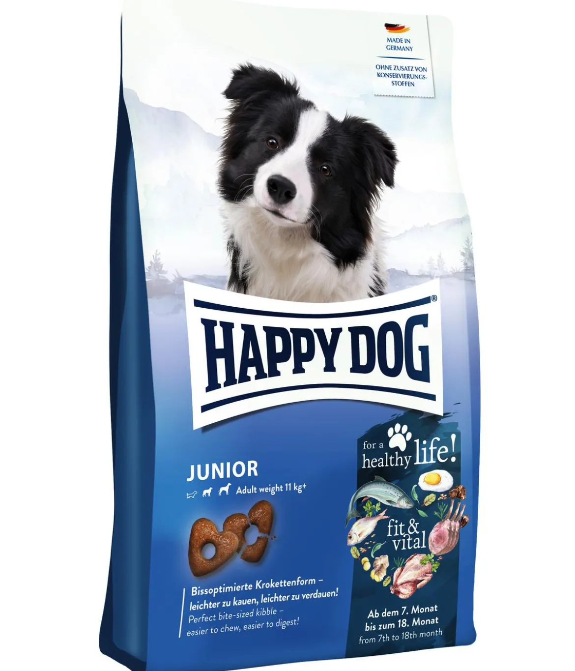 Happy Dog Trockenfutter für Hunde Supreme fit & vital Junior