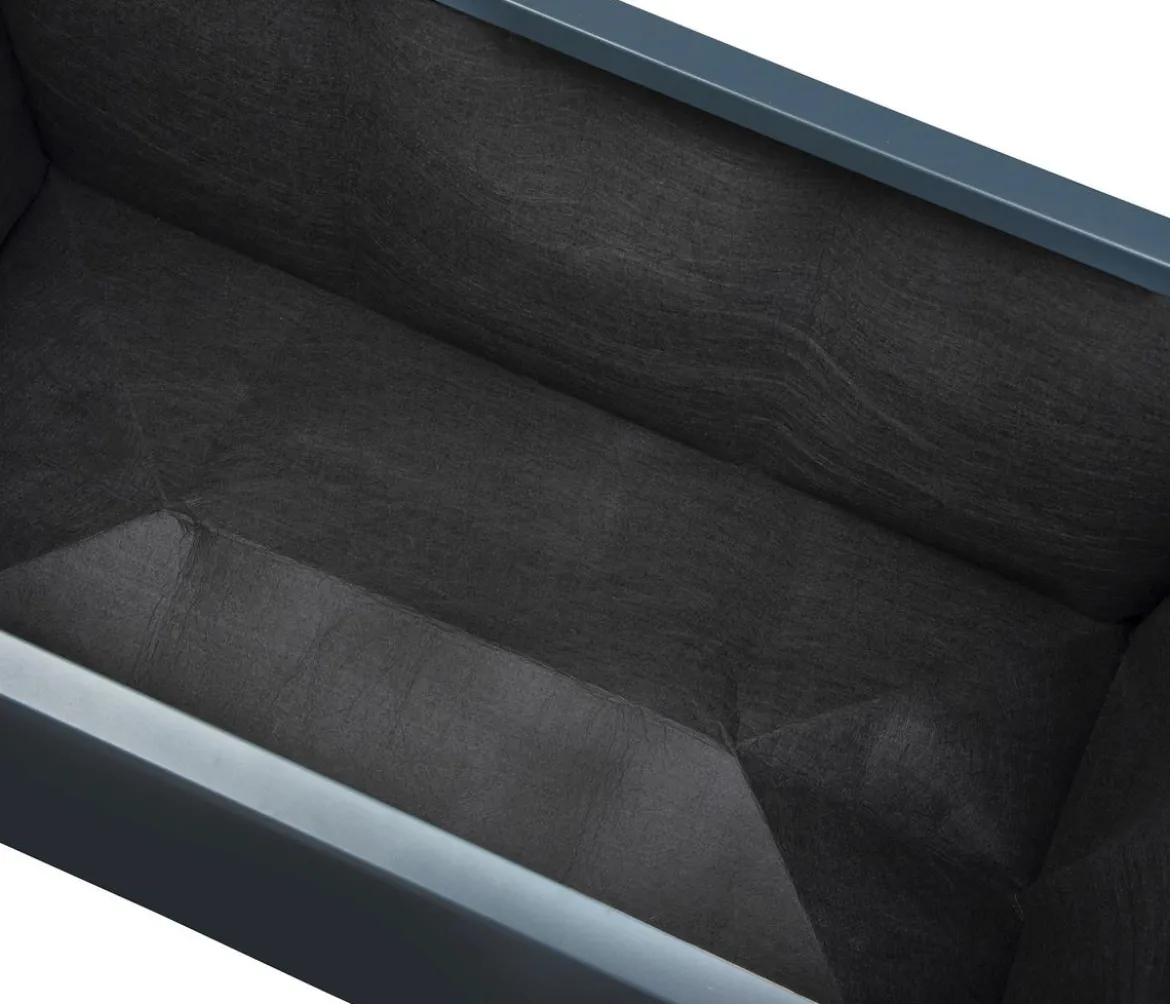 Herstera Filz-Pflanztasche, quadratisch, schwarz