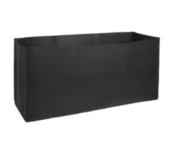 Herstera Filz-Pflanztasche, rechteckig, schwarz, ca. B100 cm