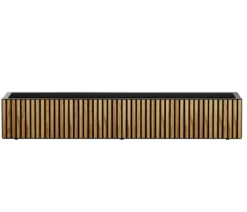 Herstera Metall-Pflanzkasten Deco Planter Xic LED, rechteckig, schwarz/natur