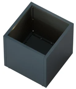 Herstera Metall-Pflanzkasten Cube LED, quadratisch, anthrazit