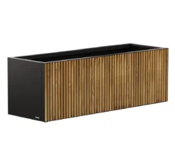 Herstera Metall-Pflanzkasten Deco Planter, rechteckig, schwarz/natur