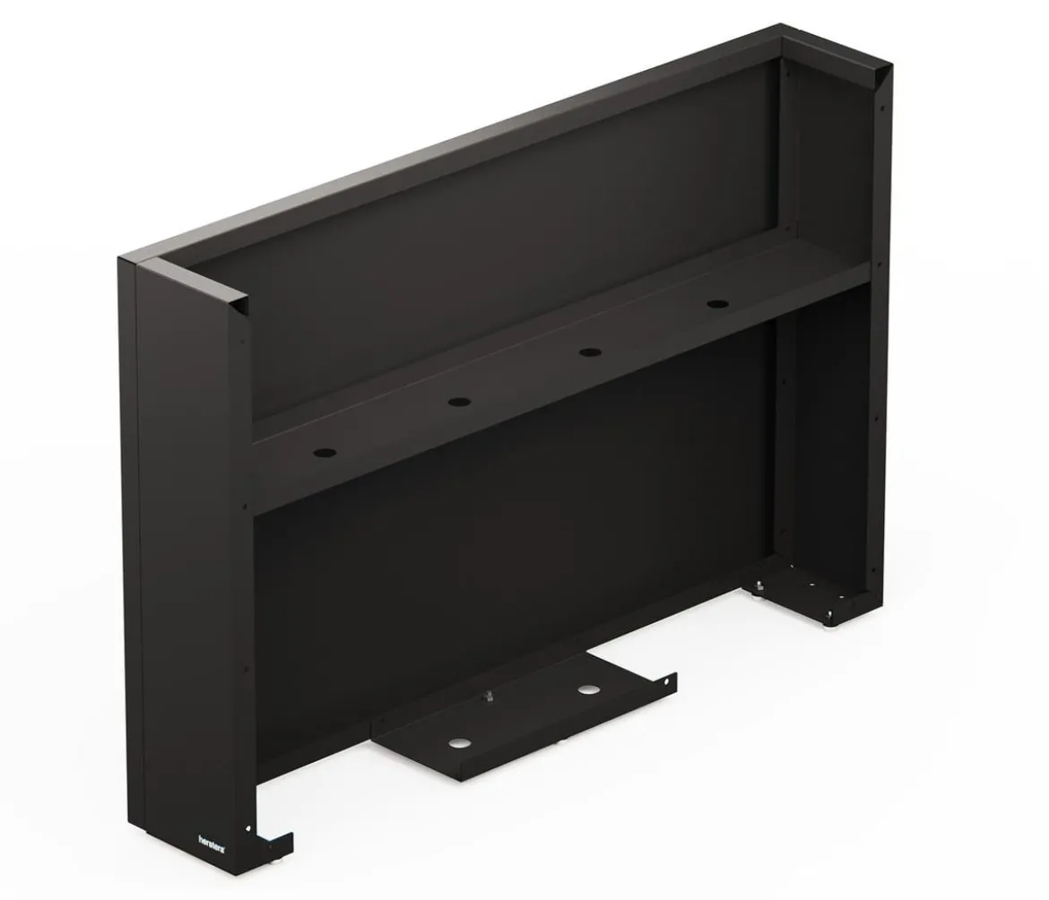 Herstera Metall-Raumtrenner Deco Planter, rechteckig, schwarz/natur