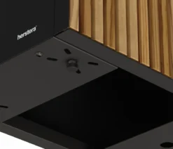 Herstera Metall-Raumtrenner Deco Planter, rechteckig, schwarz/natur
