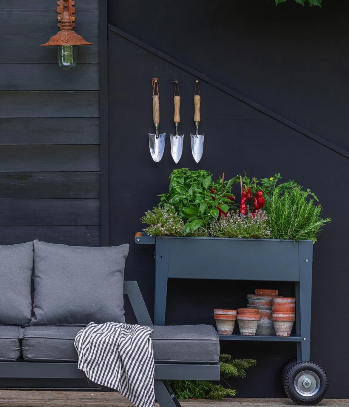 Herstera Stahl-Hochbeet Urban, ca. B85/H80/T50 cm