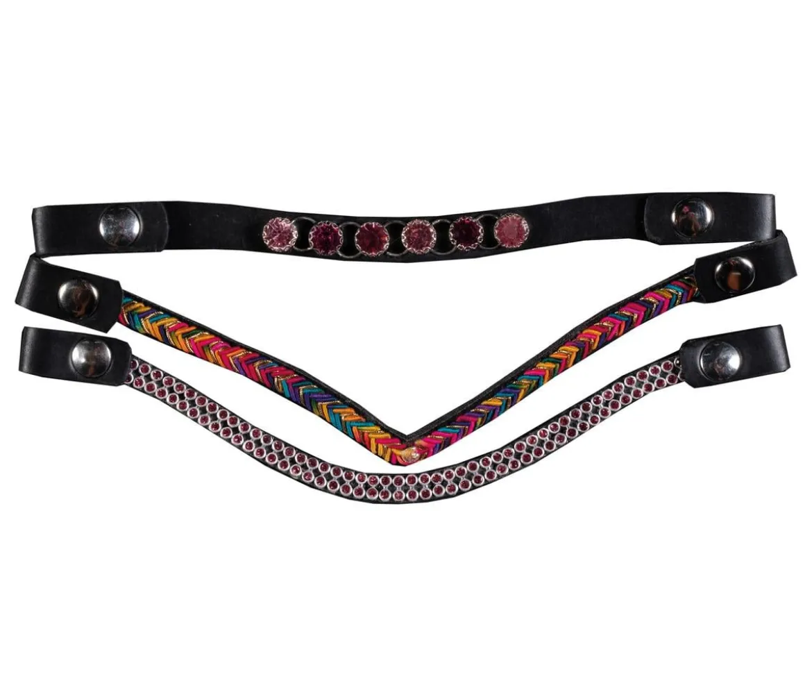 HKM KIDS Hobby Horsing Stirnbänder, pink, 3er-Set
