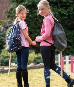 HKM KIDS Hobby Horsing Transportbeutel, navy mit Sternchen