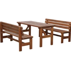 Holzbank Tessin, 3-Sitzer