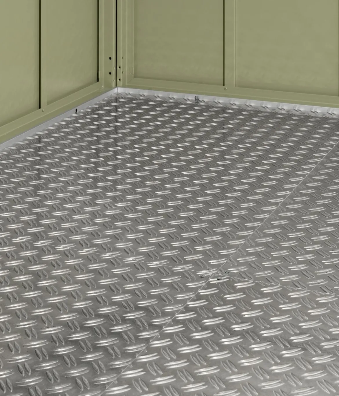 Hörmann Aluminium-Riffelblechboden für Berry-Kaminholzregal