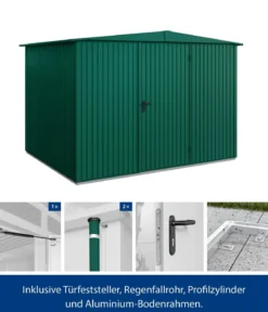 Hörmann Berry-Gerätehaus Classic-S Typ 3, ca. B323,6/H219,4/T247,7 cm