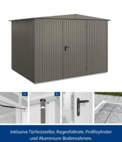 Hörmann Berry-Gerätehaus Classic-S Typ 3, ca. B323,6/H219,4/T247,7 cm