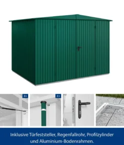 Hörmann Berry-Gerätehaus Classic-S Typ 3, ca. B323,6/H219,4/T247,7 cm