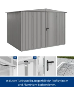 Hörmann Berry-Gerätehaus Classic-S Typ 3, ca. B323,6/H219,4/T247,7 cm