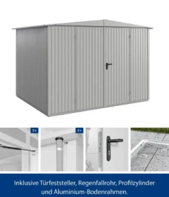 Hörmann Berry-Gerätehaus Classic-S Typ 3, ca. B323,6/H219,4/T247,7 cm
