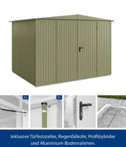 Hörmann Berry-Gerätehaus Classic-S Typ 3, ca. B323,6/H219,4/T247,7 cm