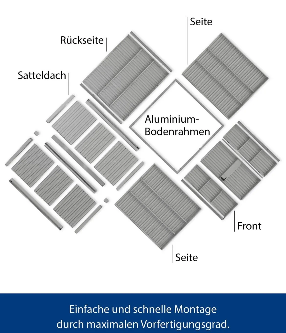 Hörmann Berry-Gerätehaus Classic-S Typ 3, ca. B323,6/H219,4/T247,7 cm